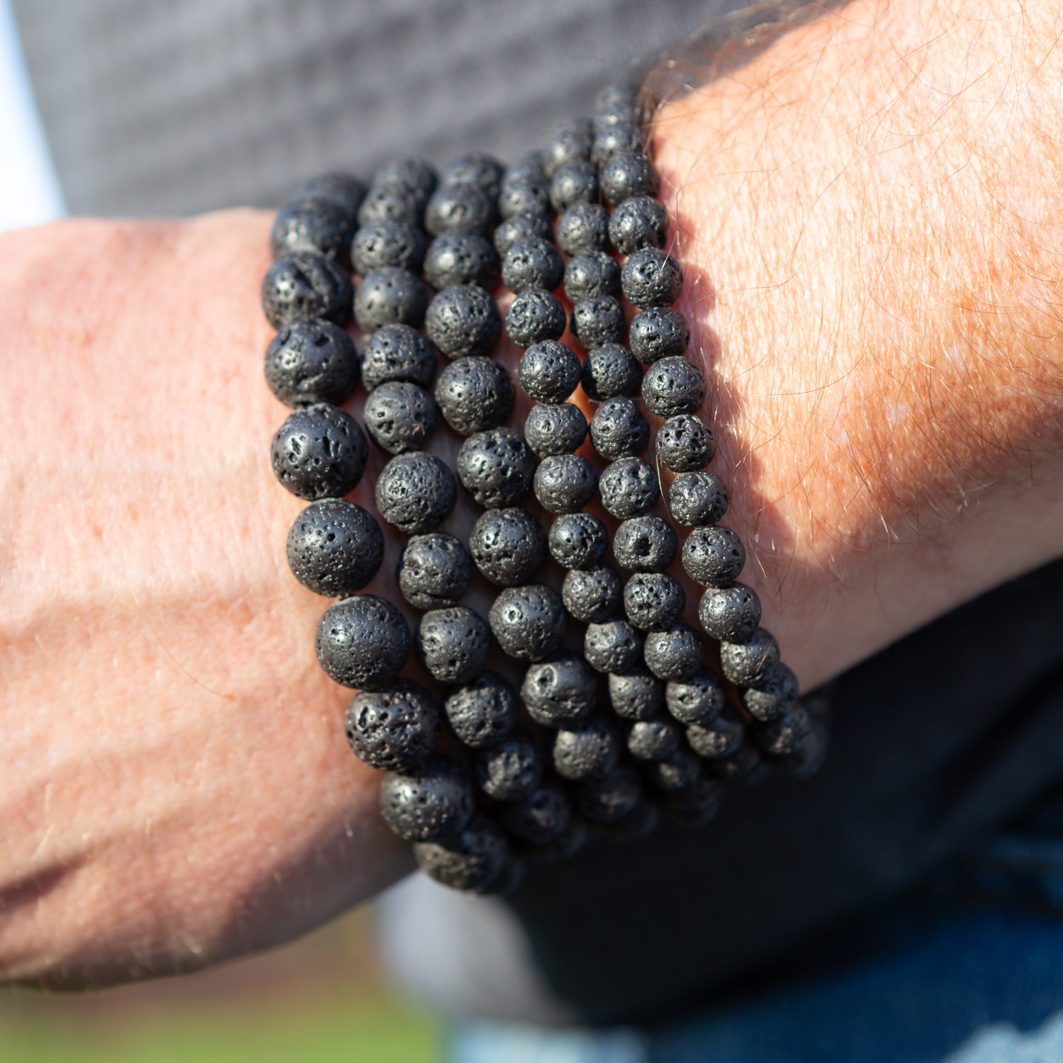 Men's Lava Stone Bracelets