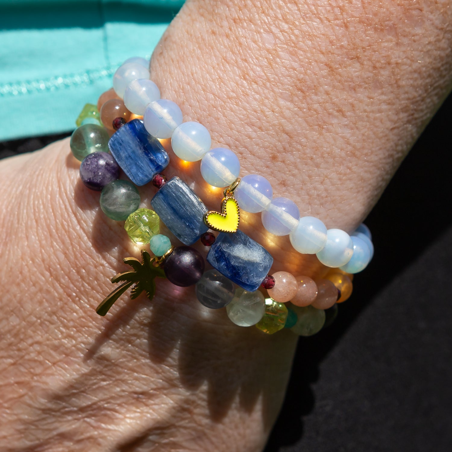Opalite Lava Love Bracelet