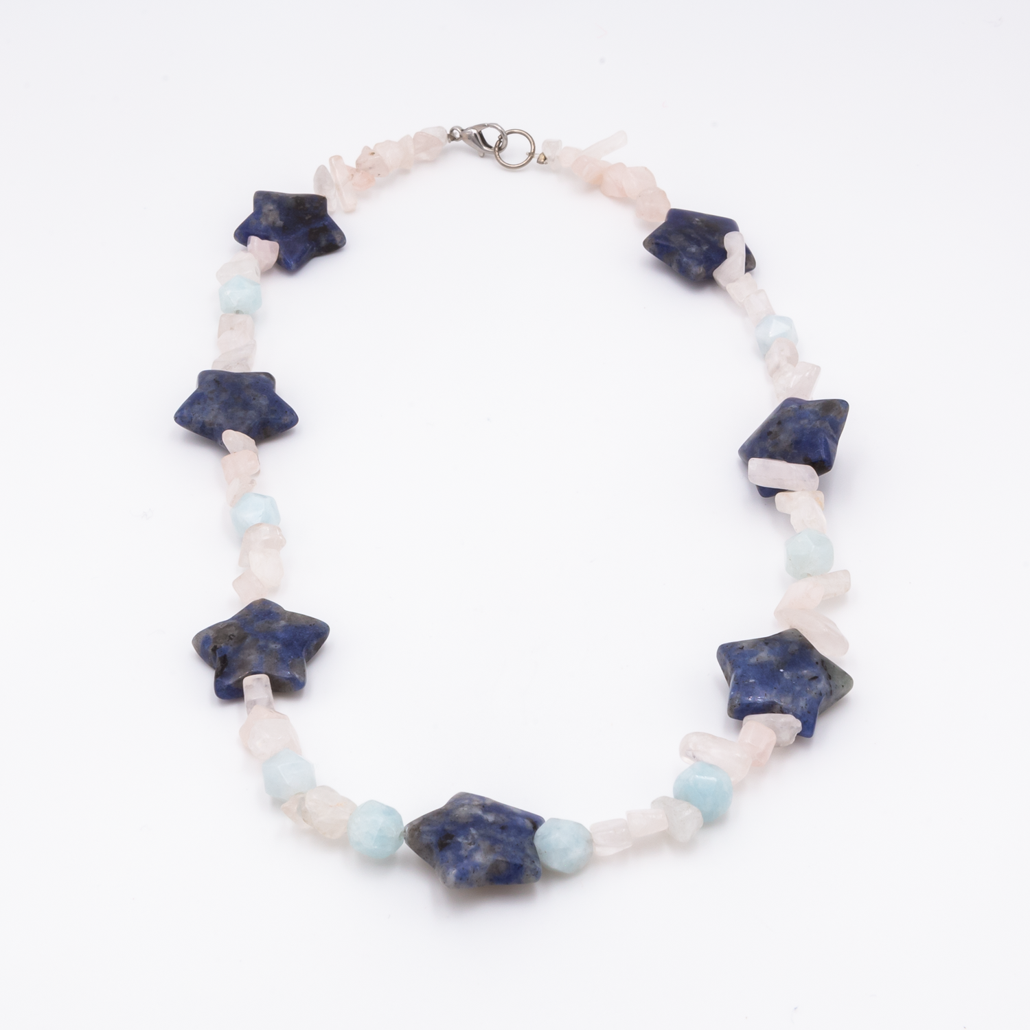 Sodalite - Rose Quartz Necklace
