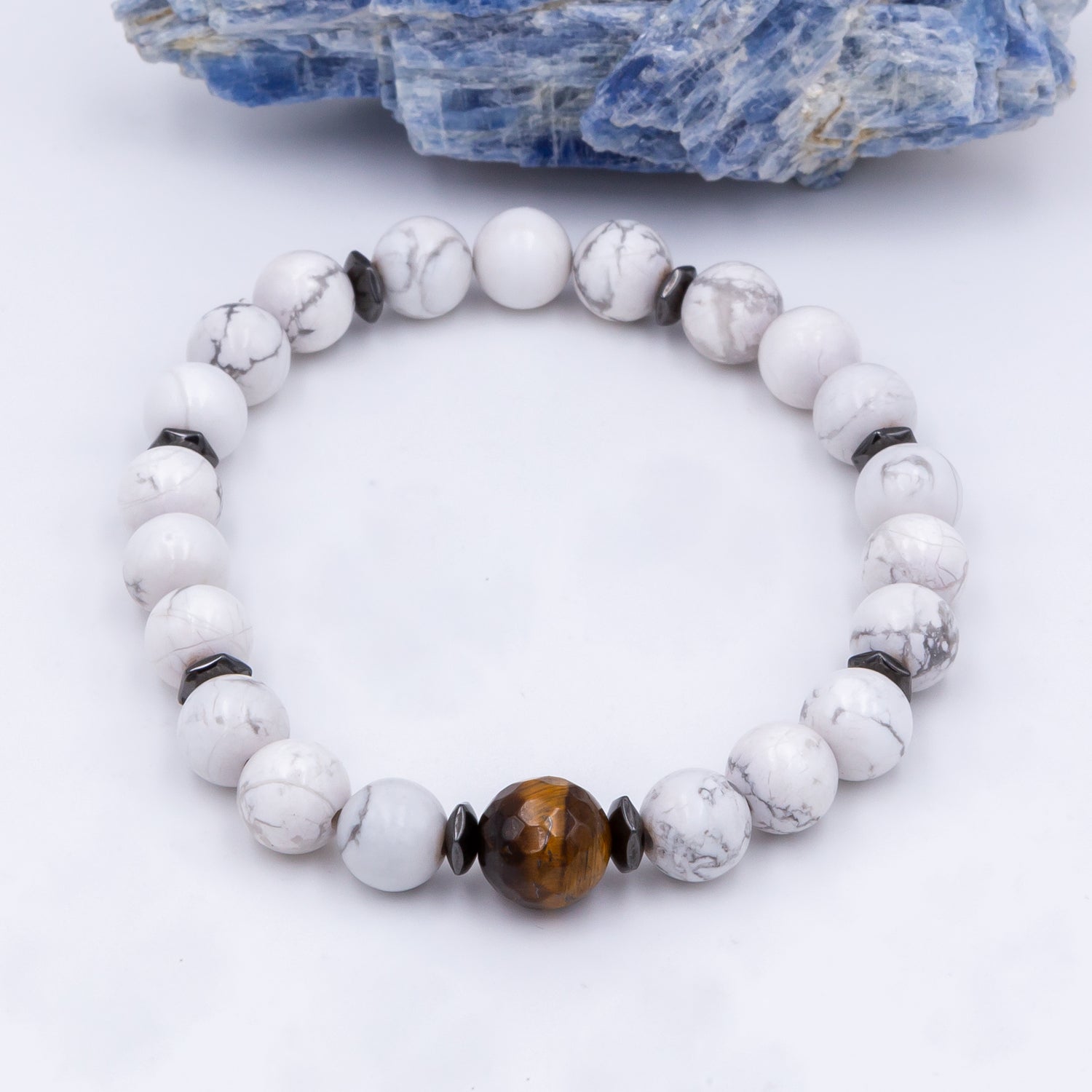 Men's Howlite Tiger Eye Bracelet