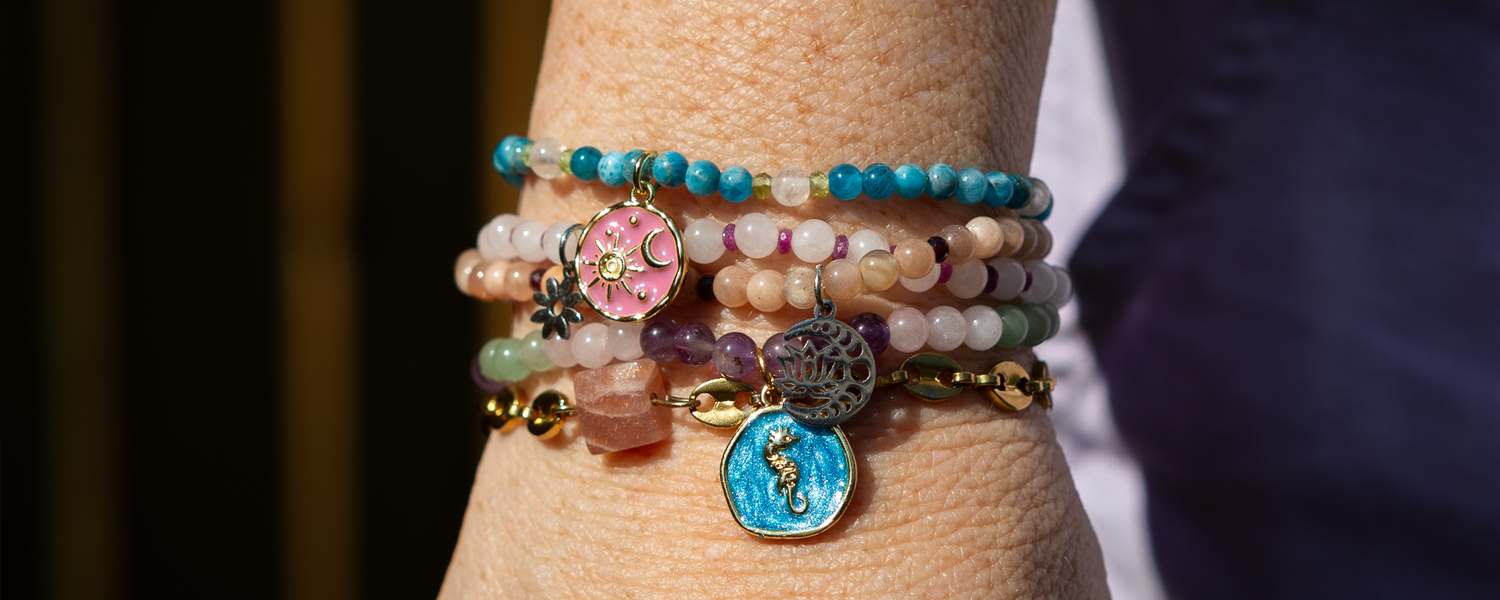 Purple Girl Designs Signature Gemstone Bracelets