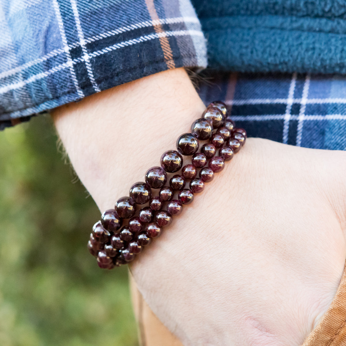 Men's Garnet Bracelets