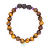 Tiger Eye Lava Love Bracelet