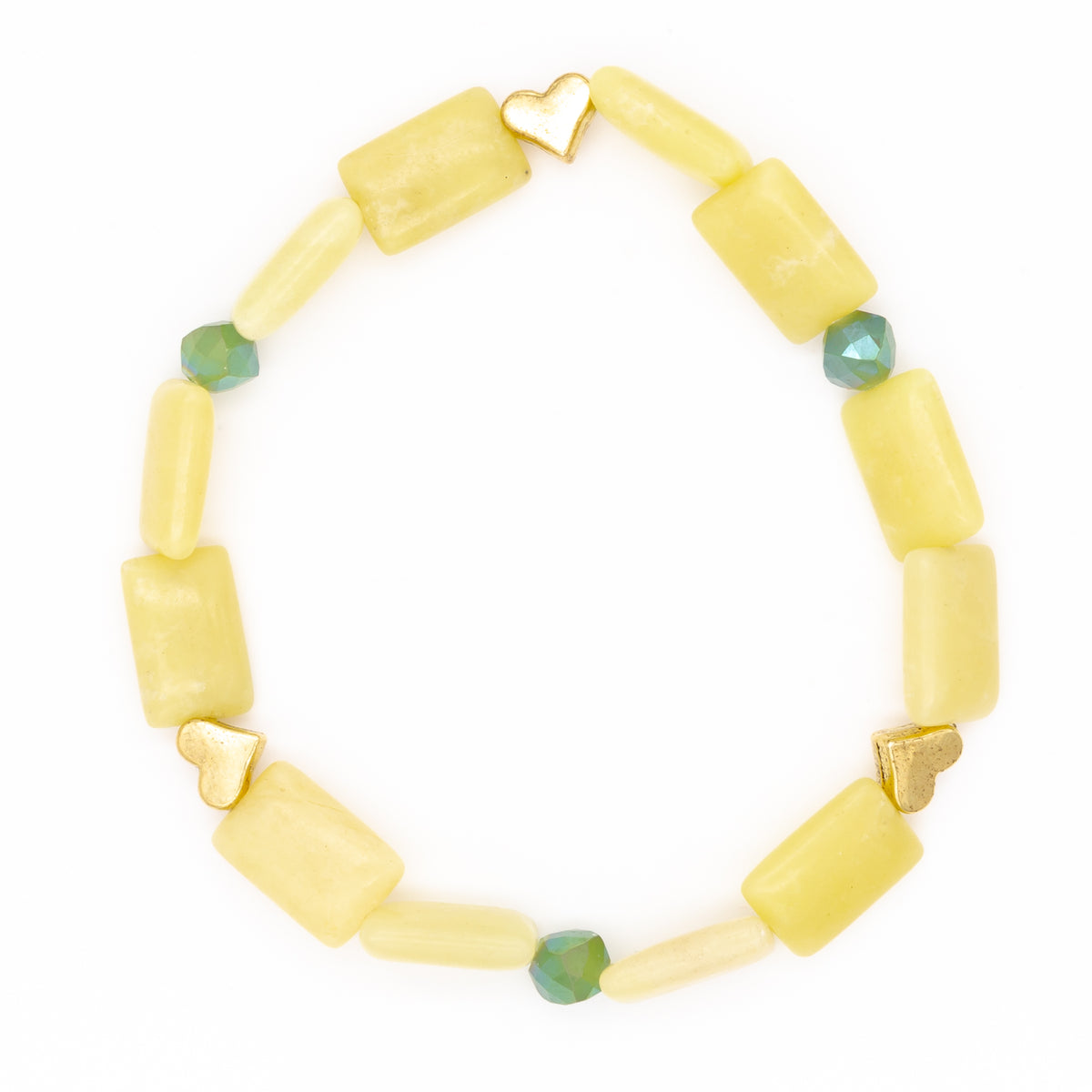 Olive Jade Love Bracelet