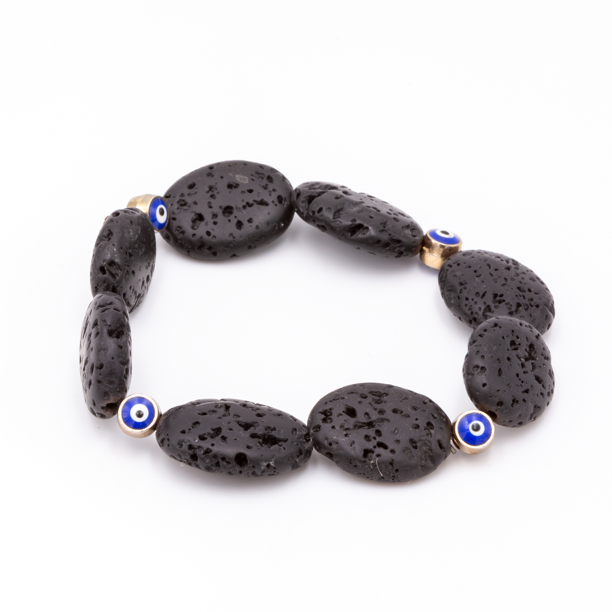 Lava Stone - Evil Eye Bracelet