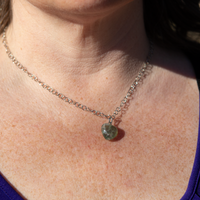 Fluorite - Heart Chain Necklace