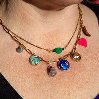 Multi Charm - Paper Clip Necklace