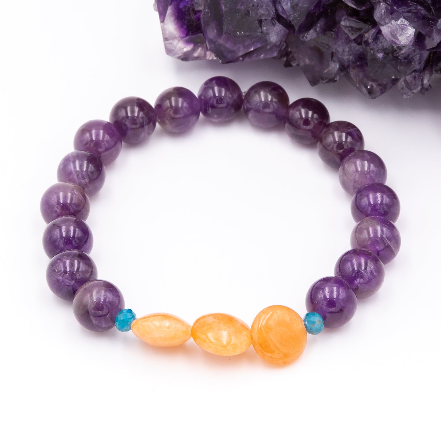 Carnelian Amethyst Bracelet