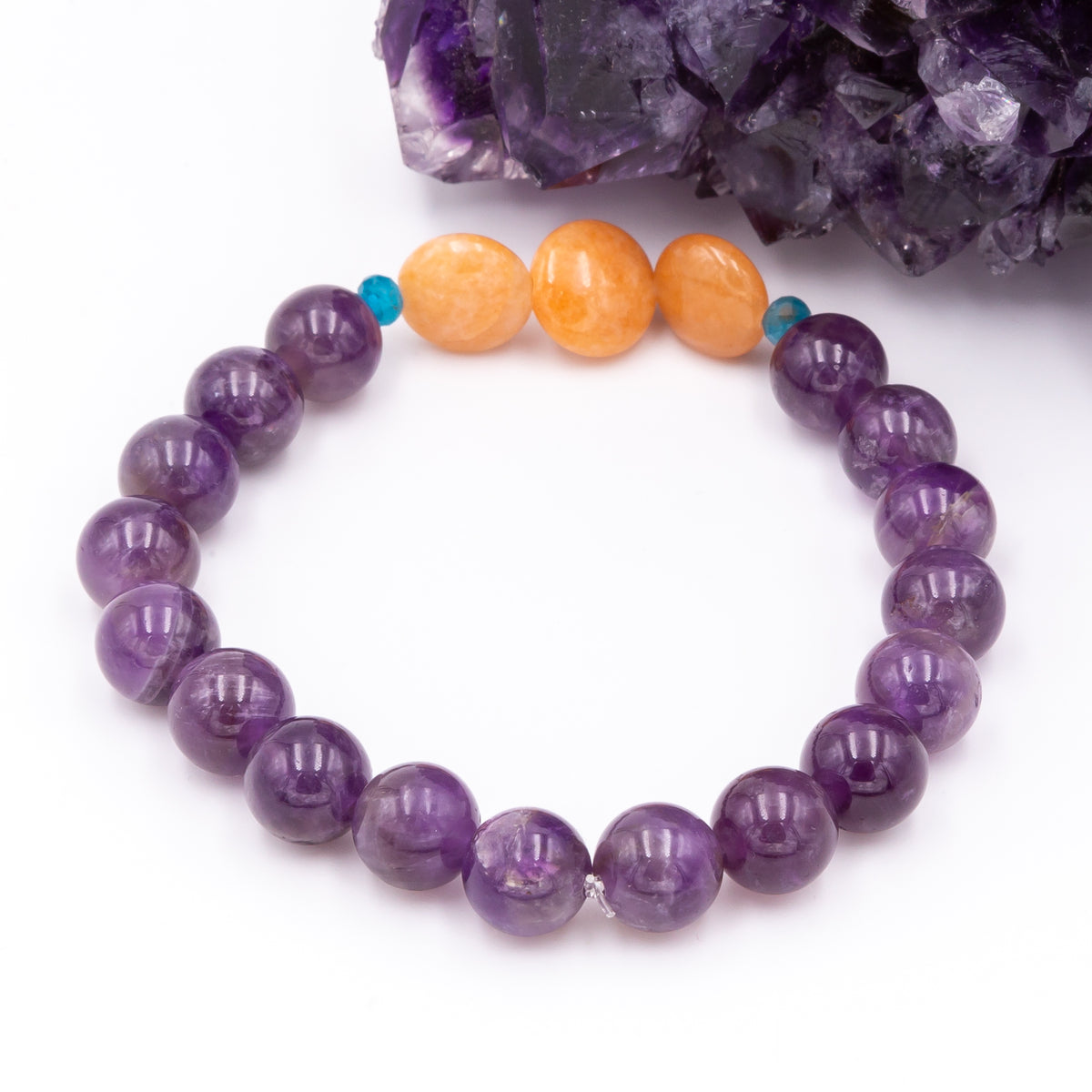 Carnelian Amethyst Bracelet