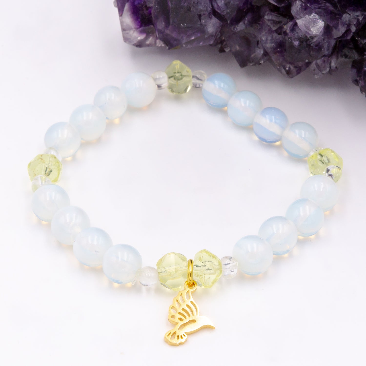 Opalite Hummingbird Bracelet