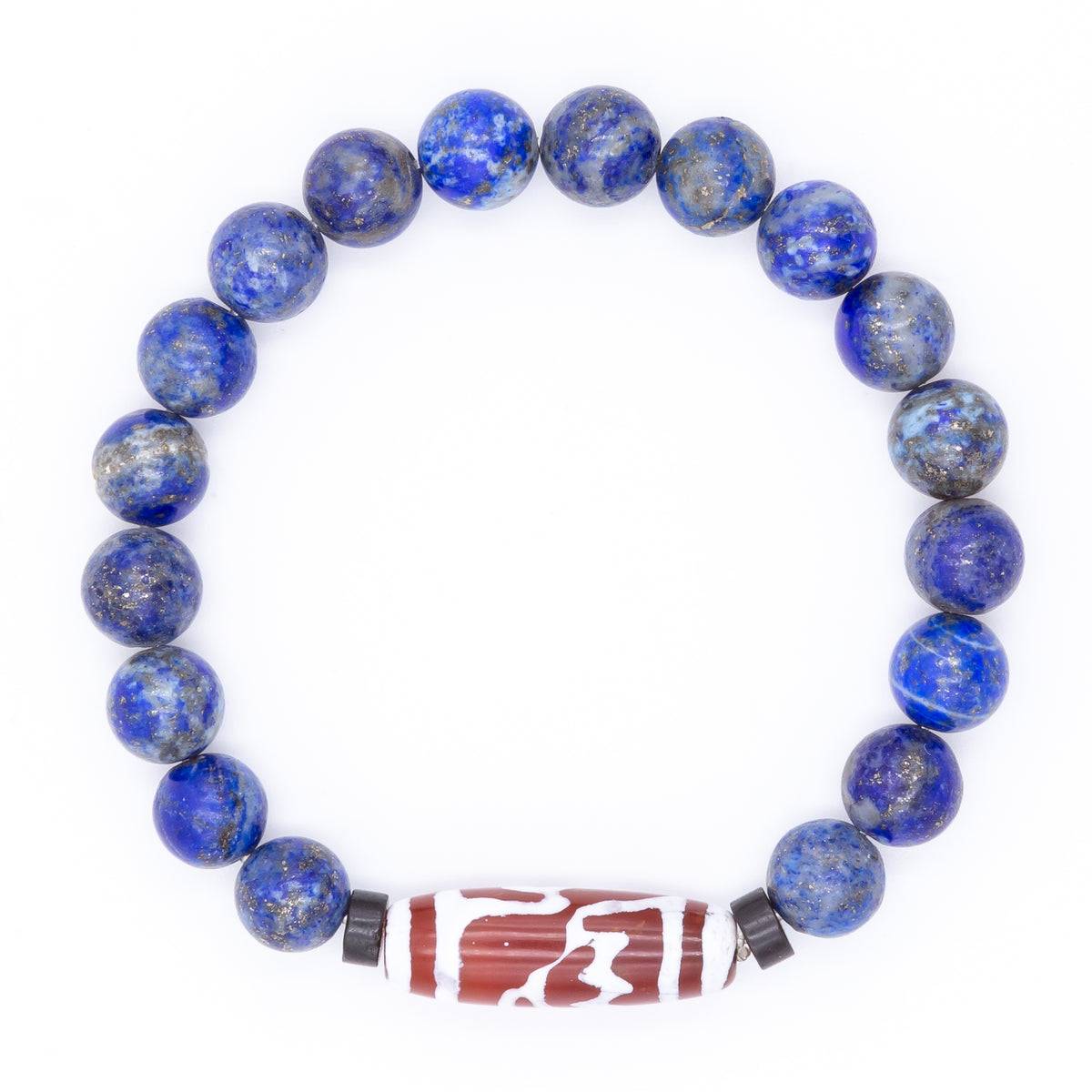 Men's Lapis Lazuli DZI Bracelet