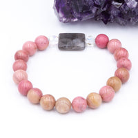 Rhodochrosite Labradorite Bracelet