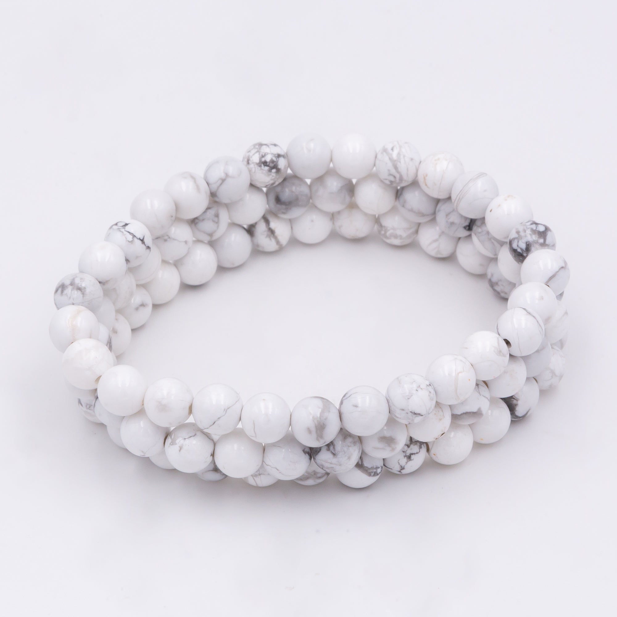 Howlite is a beautiful and unique gemstone that is often used to make  bracelets.. Rudraksha beads of Nepal is used as mala, bracelet & worn for  health and disease cure benefits
