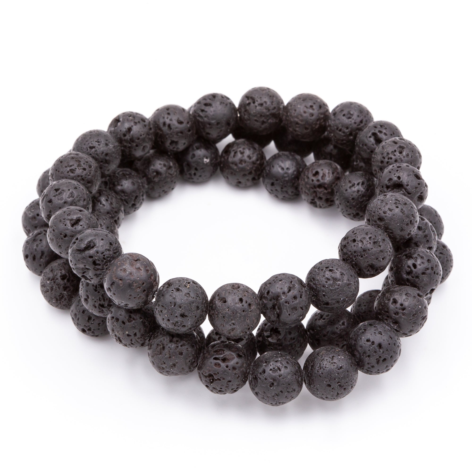 lava stone bead Gancini bracelet