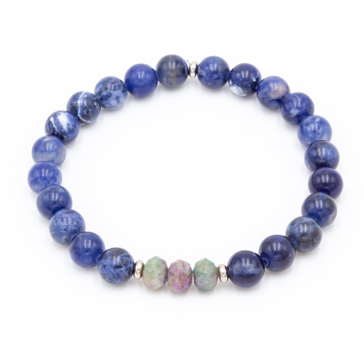 Men's Sodalite - Ziosite Bracelet