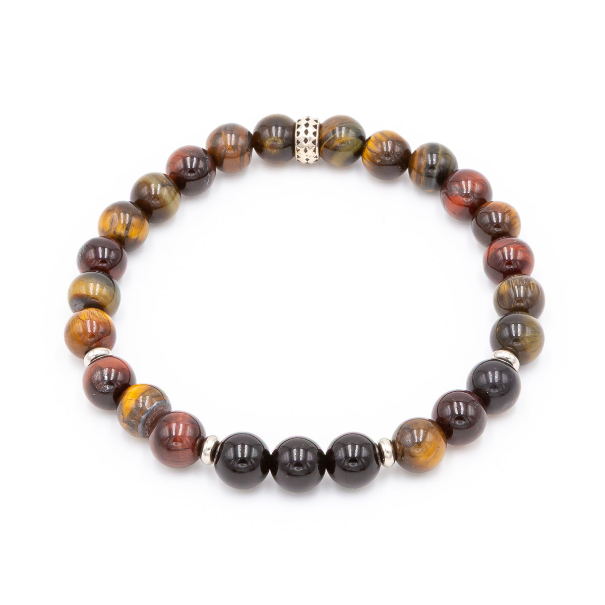 Men's Black Onyx - Tiger Eye Bracelet