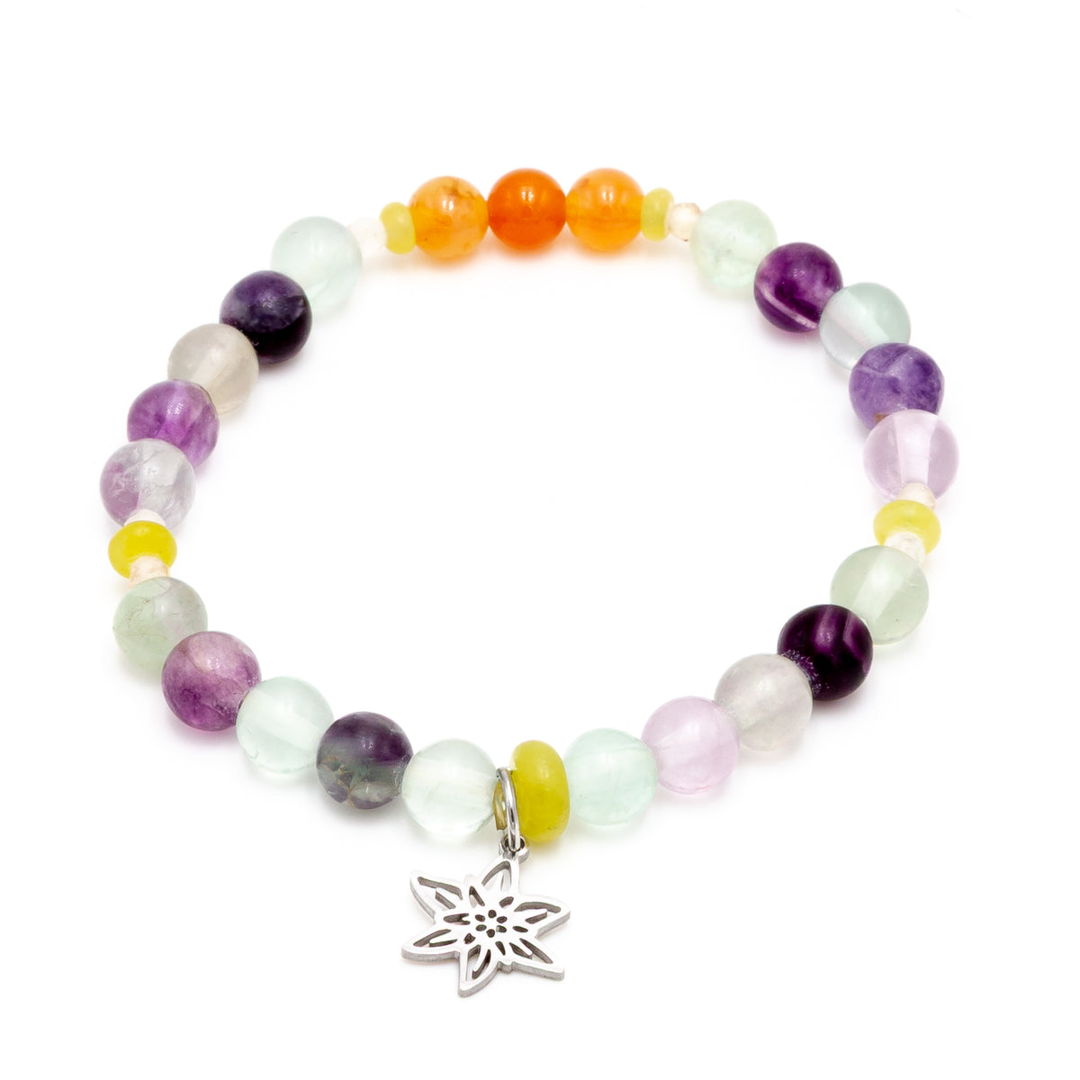 Fluorite Carnelian Bracelet