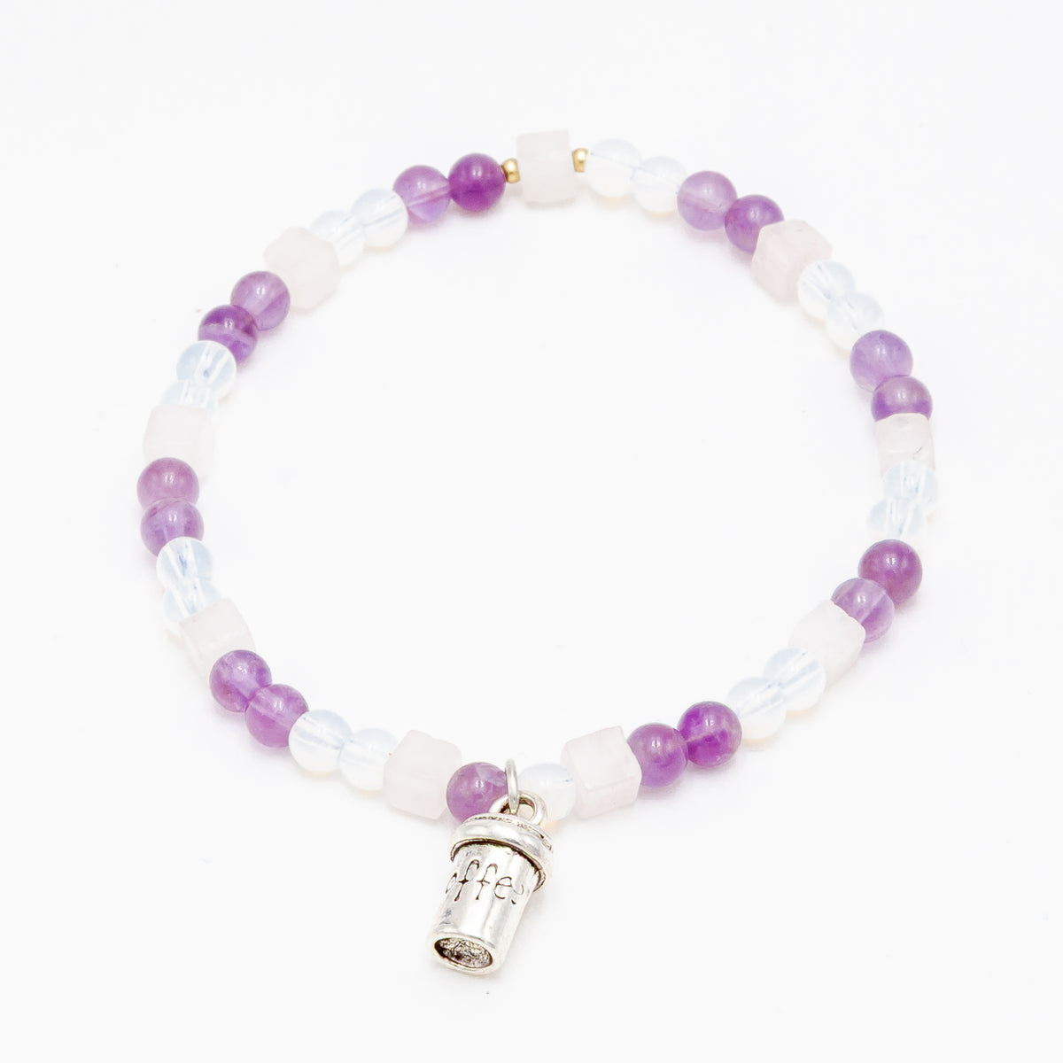 Opalite and Amethyst Bracelet