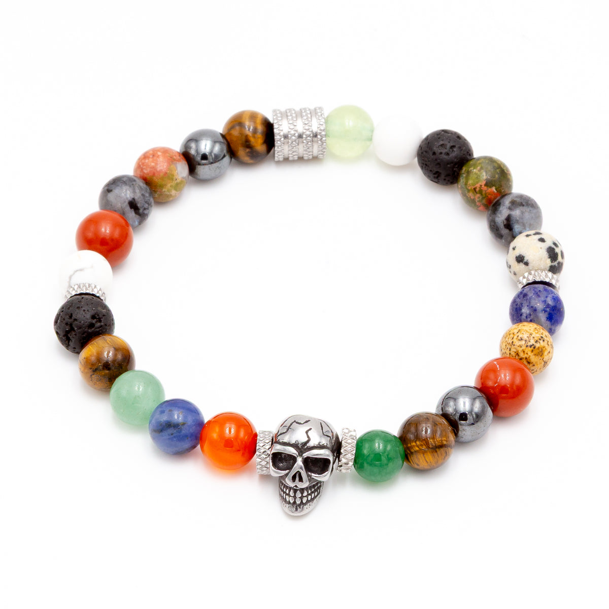 Men's PGD Chakra Skull Bracelet