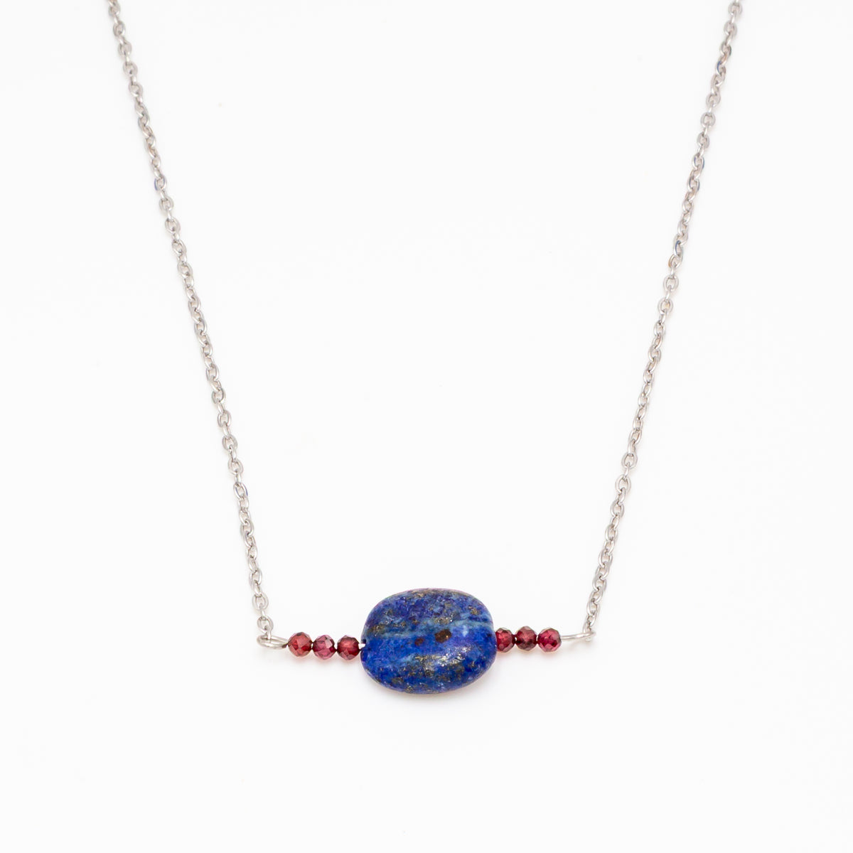 Lapis Lazuli Garnet Necklace