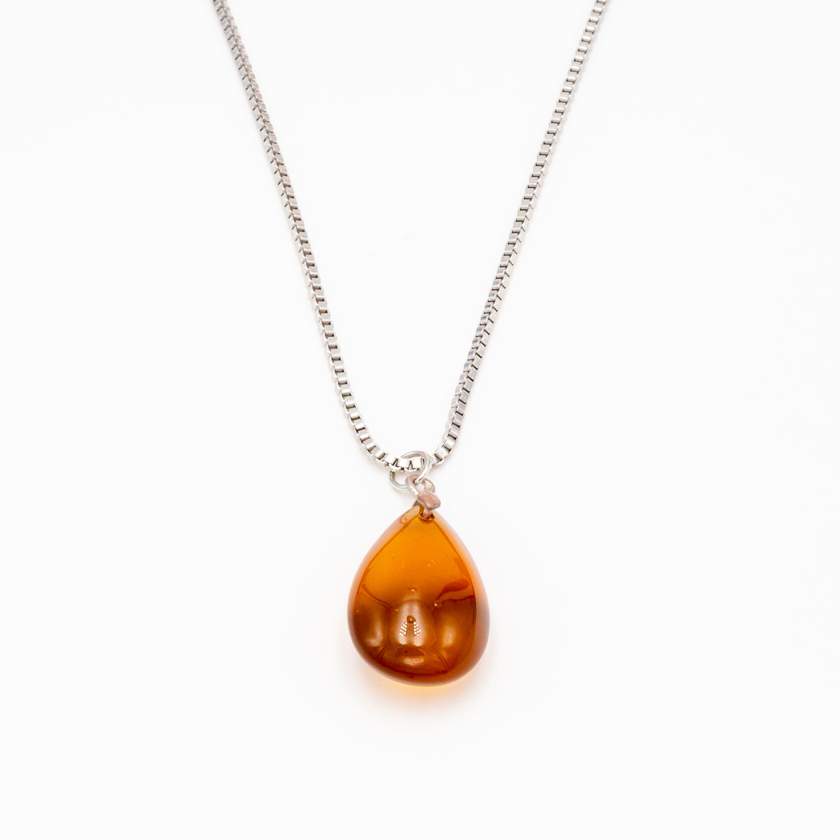 Carnelian Teardrop Necklace