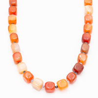 Carnelian Cube Necklace