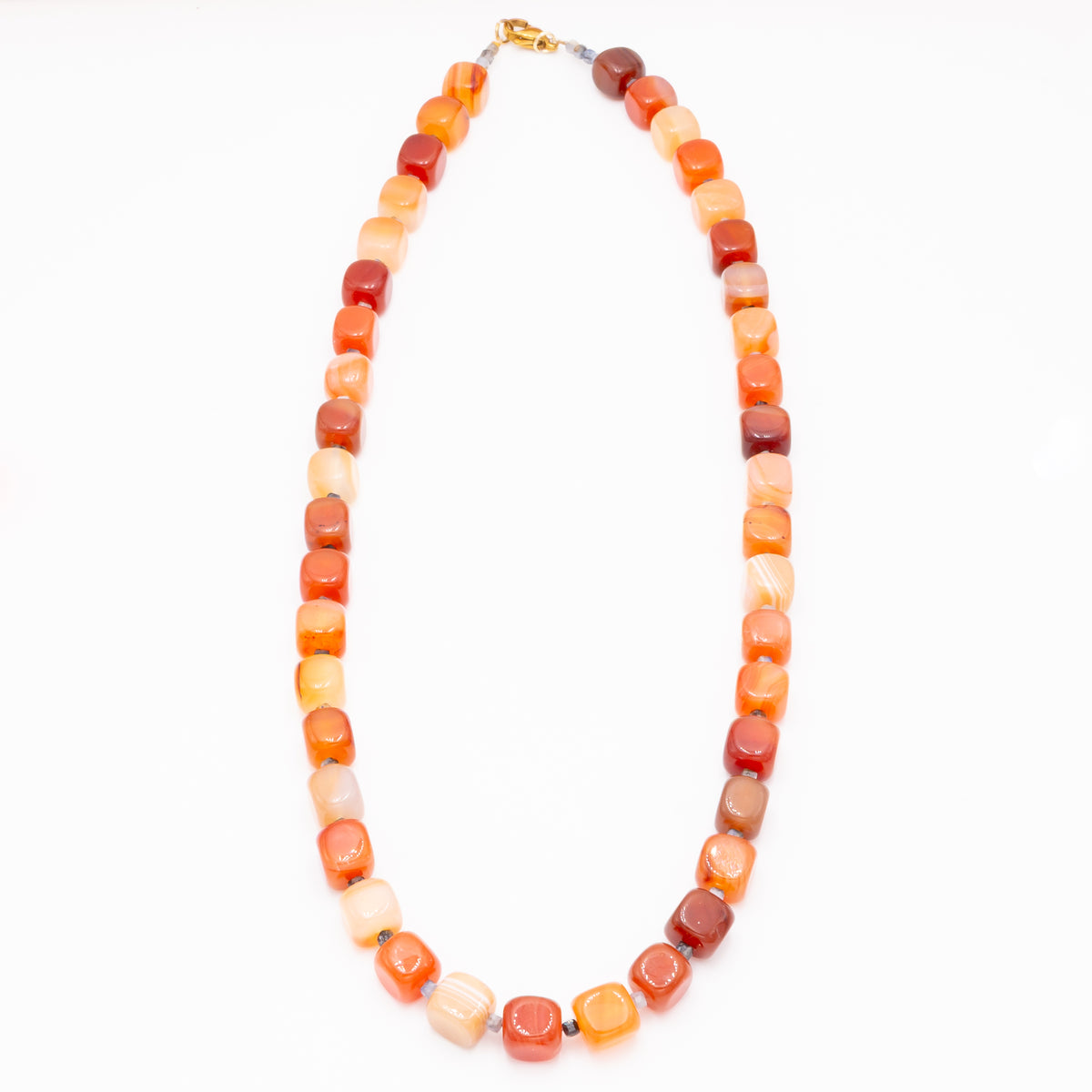 Carnelian Cube Necklace