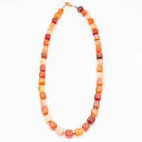Carnelian Cube Necklace