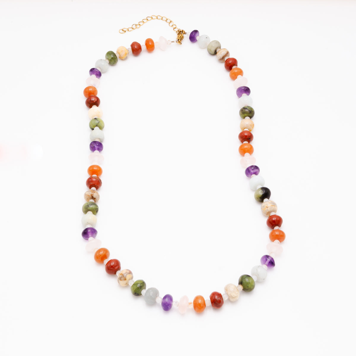 Rainbow Rondelle Necklace