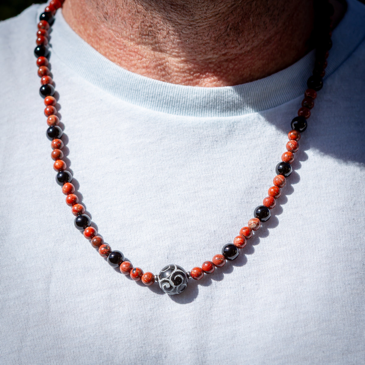 Red Jasper Onyx Necklace