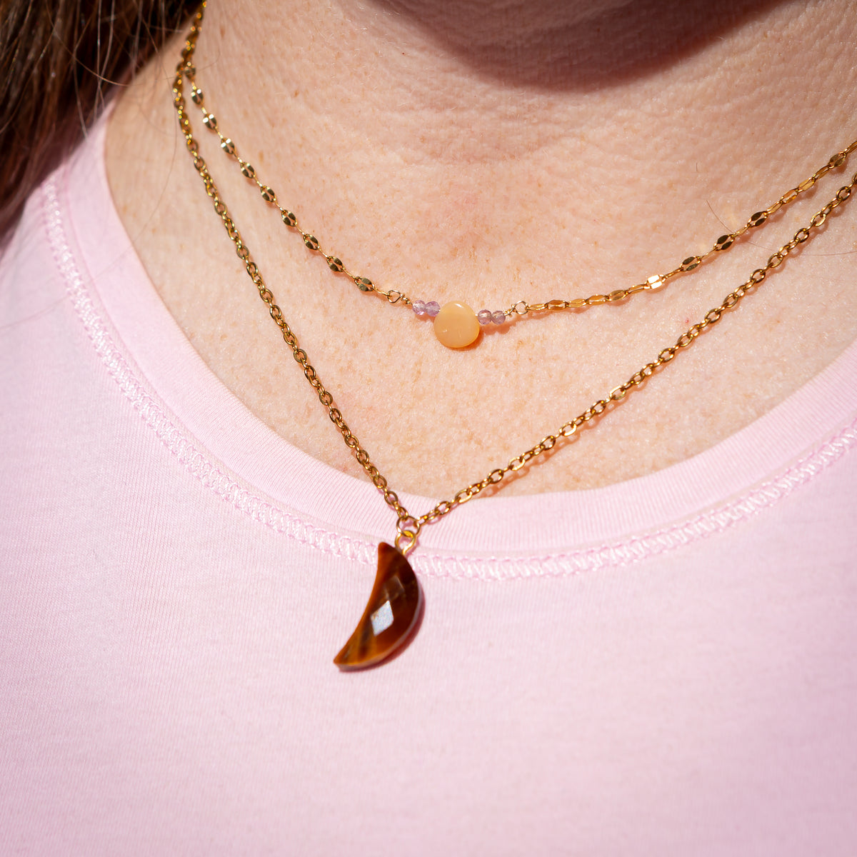 Opal Amethyst Necklace