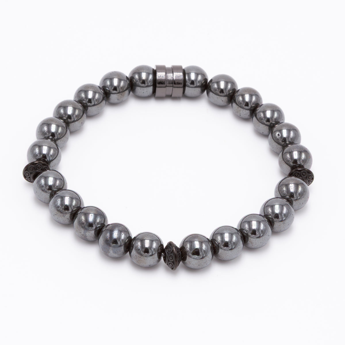 Men's Hematite Spacer Stainless Steel