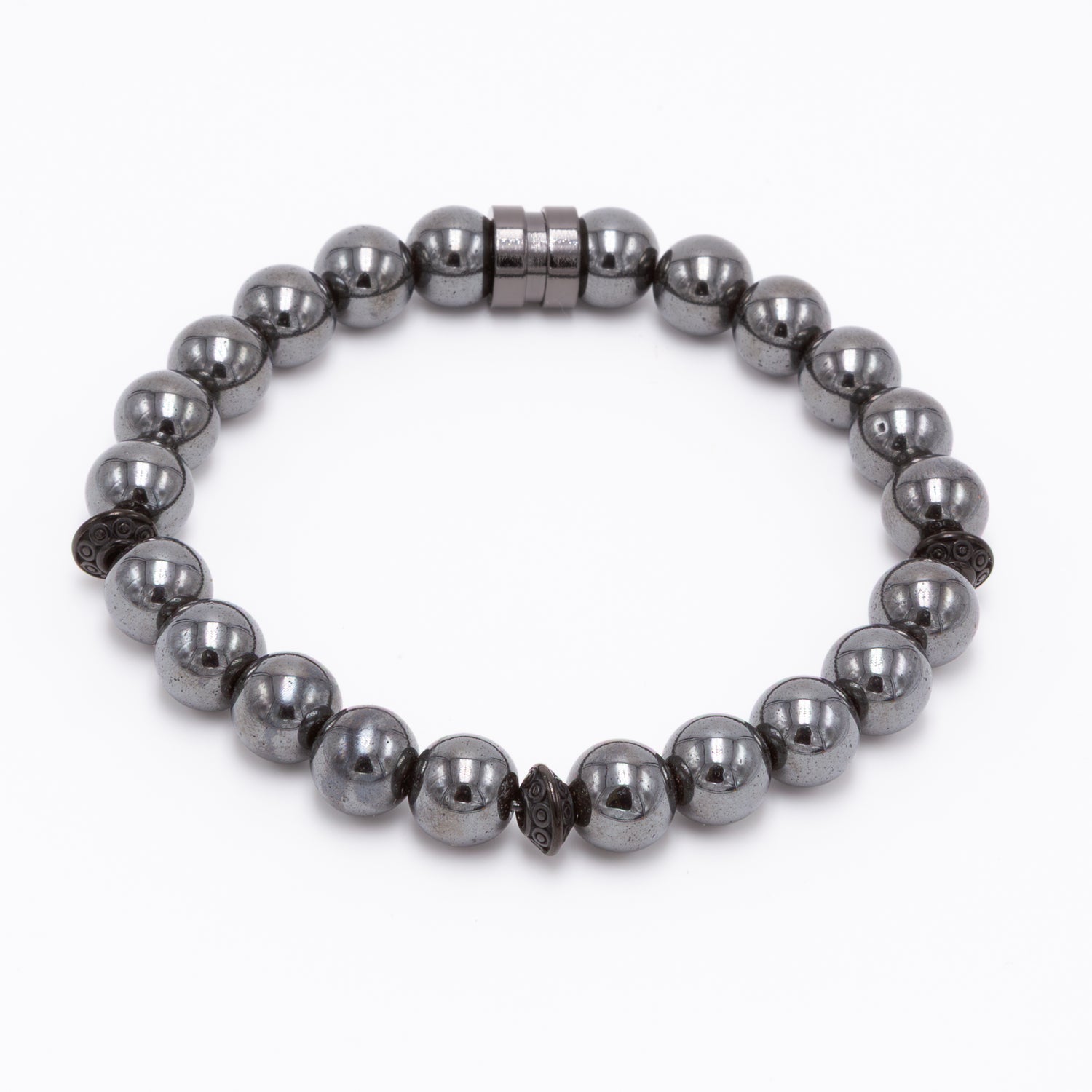 Men's Hematite Spacer Stainless Steel