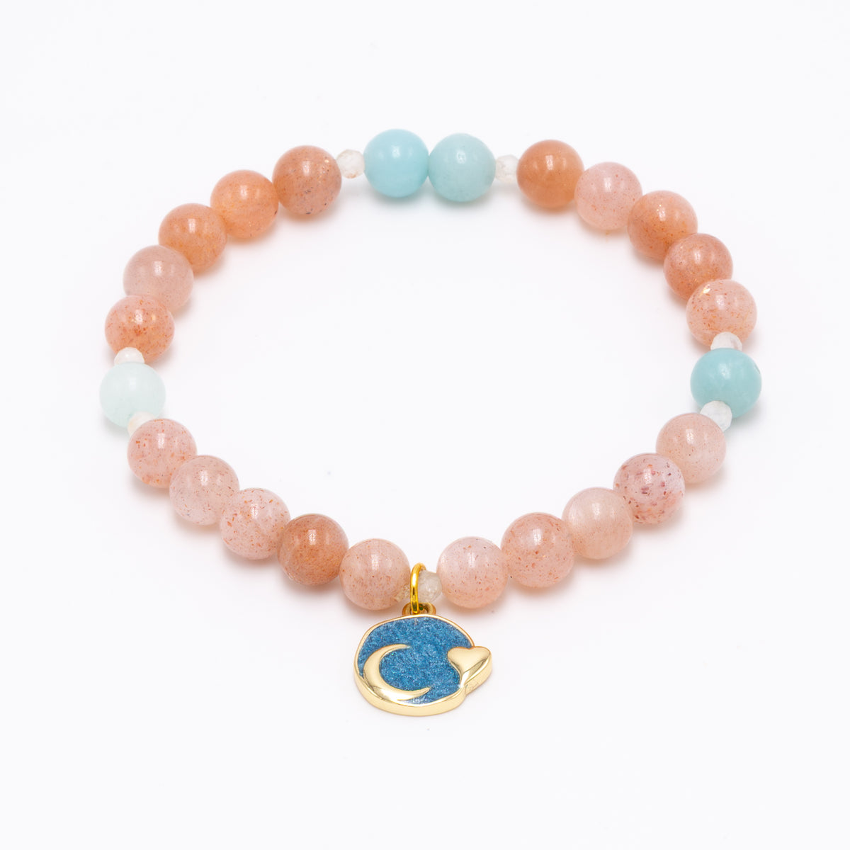 Sunstone Amazonite Celestial Bracelet