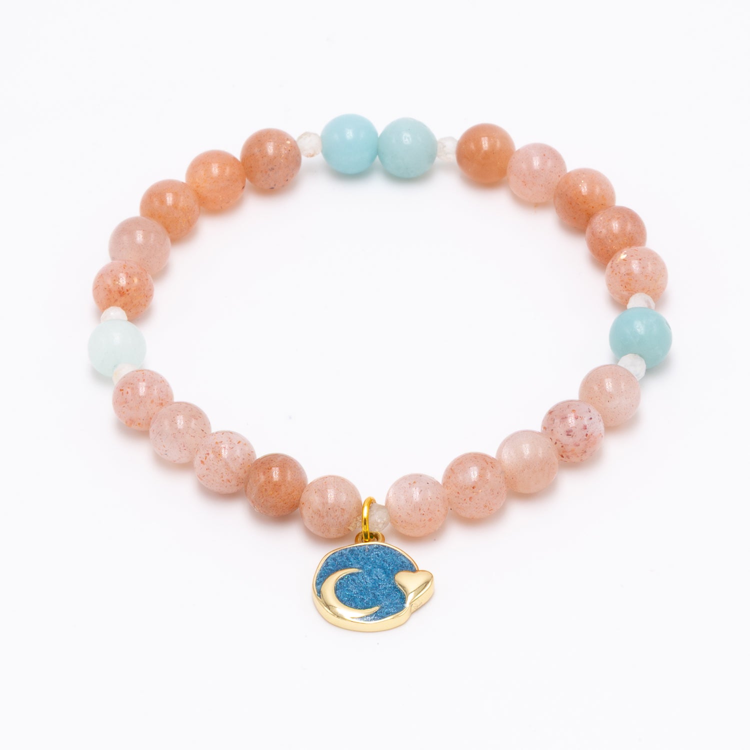 Sunstone Amazonite Celestial Bracelet