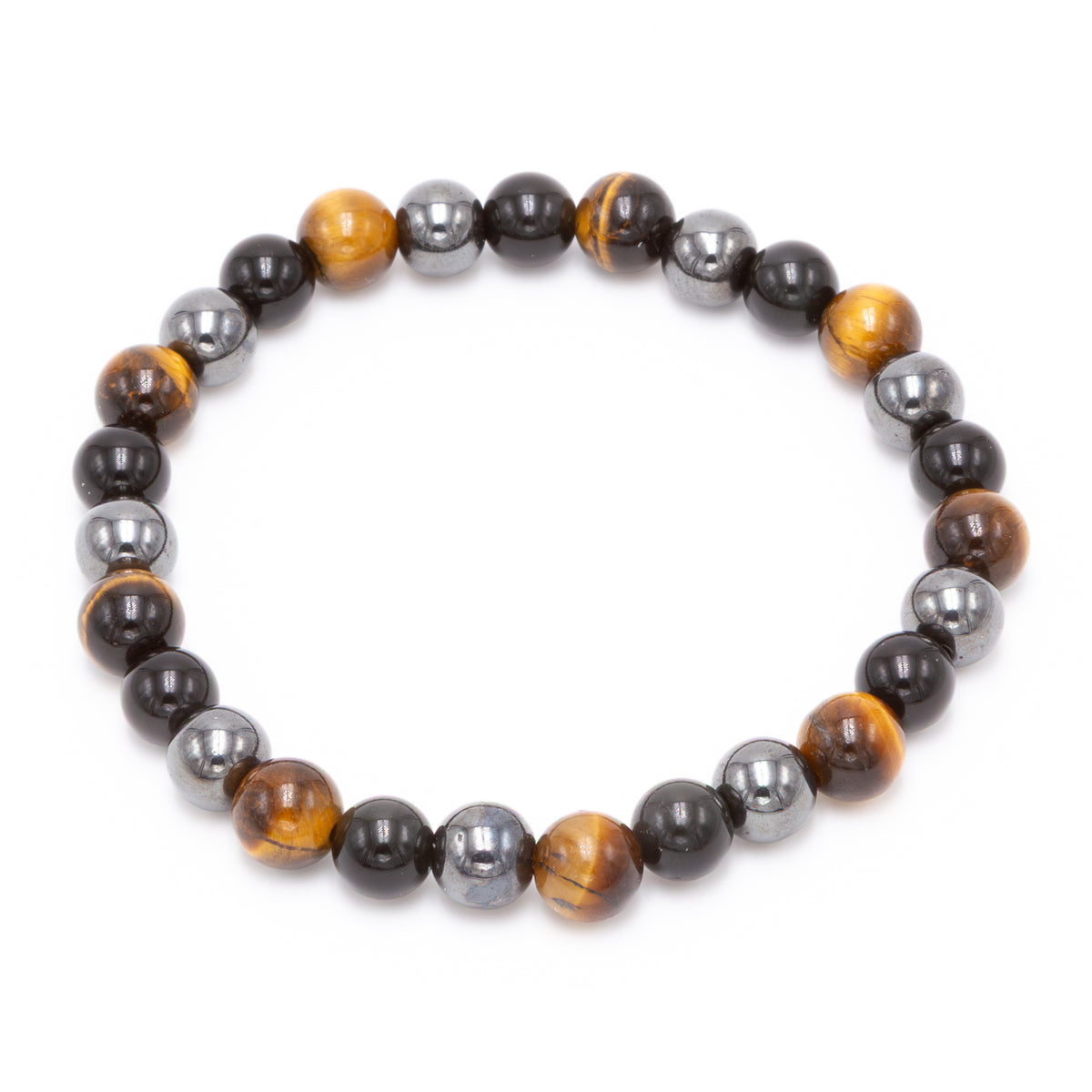 Men's Tiger Eye Onyx Hematite
