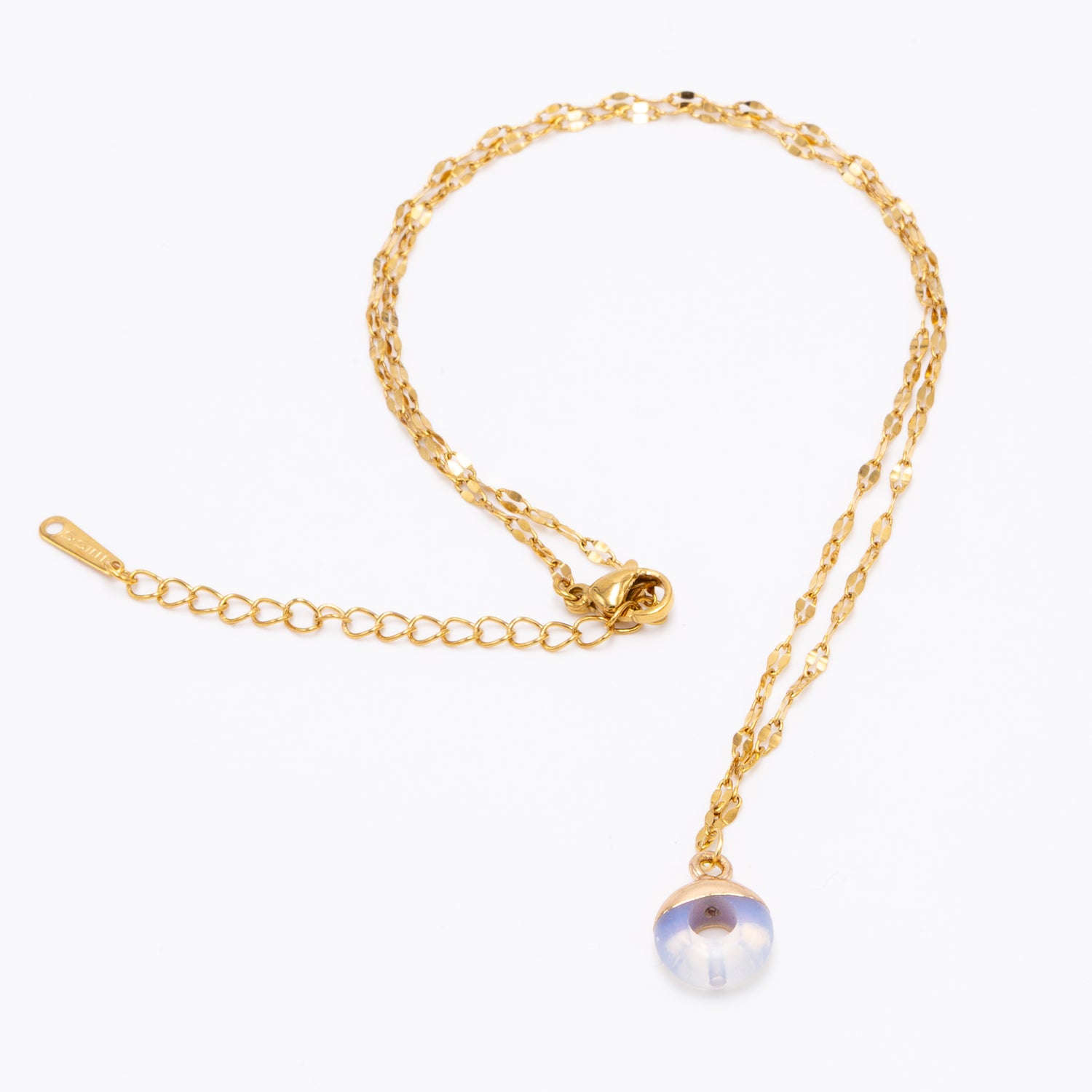 Opalite Donut Gold Necklace