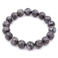 Labradorite ManStuff Gemstone Bracelet by Purple Girl Designs. Handmade in Charlotte, North Carolina.
