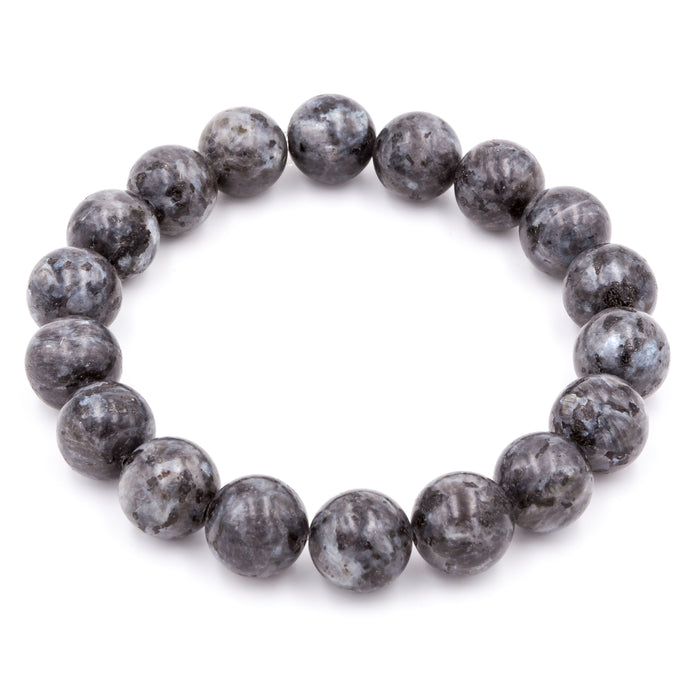 Labradorite ManStuff Gemstone Bracelet by Purple Girl Designs. Handmade in Charlotte, North Carolina.