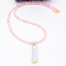Load image into Gallery viewer, Rose Quartz Opalite Necklace
