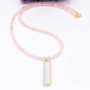 Rose Quartz Opalite Necklace