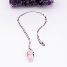 Load image into Gallery viewer, Rose Quartz Pendant Necklace