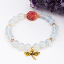 Load image into Gallery viewer, Opalite Czech Glass Flower Bracelet